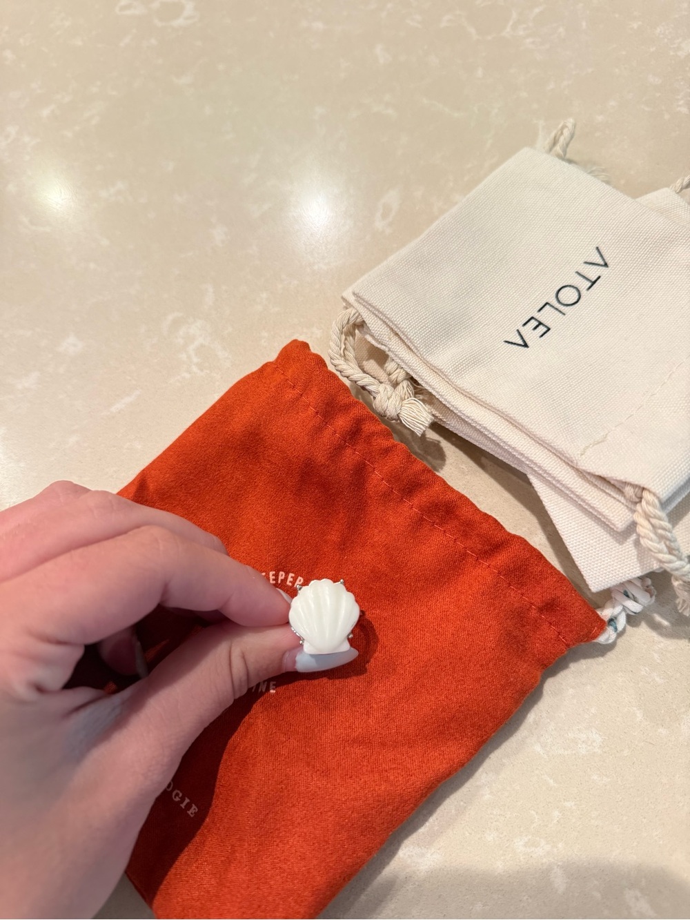 Atolia White Shell Ring - Women Accessories